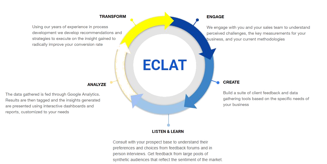 ECLAT Process - Engage, Capture, Link, Analyze, Transform